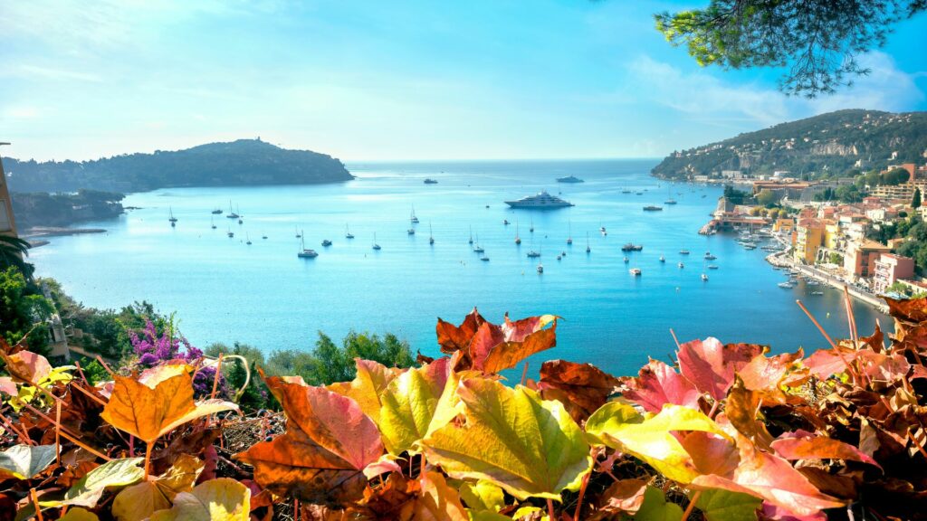 navigation cote d'azur automne